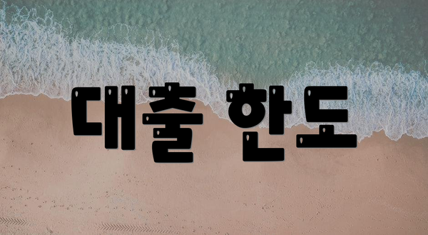 대출 한도