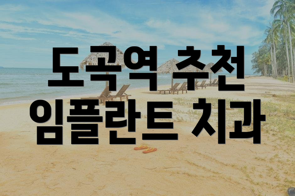 도곡역 추천 임플란트 치과