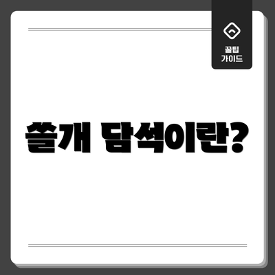 쓸개 담석이란?