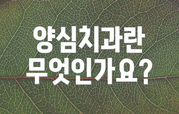 양심치과란 무엇인가요?