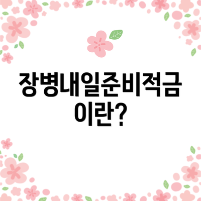 장병내일준비적금이란?