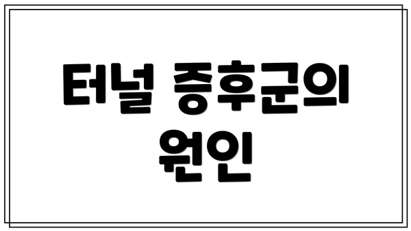 터널 증후군의 원인