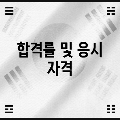 합격률 및 응시 자격