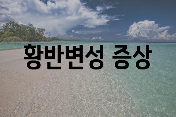 황반변성 증상