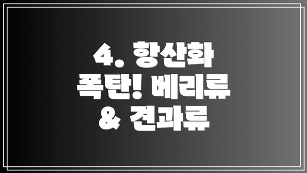 4. 항산화 폭탄! 베리류 & 견과류