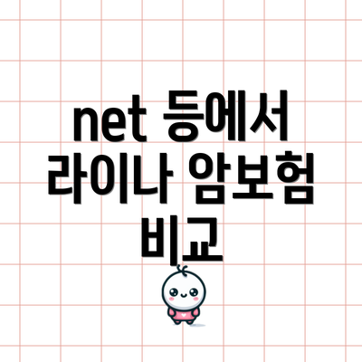 net 등에서 라이나 암보험 비교