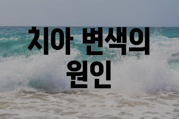 치아 변색의 원인
