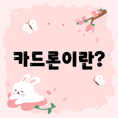 카드론이란?