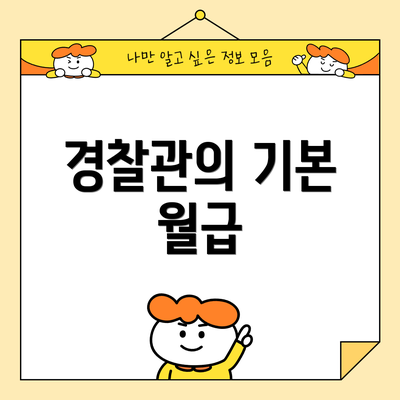 경찰관의 기본 월급