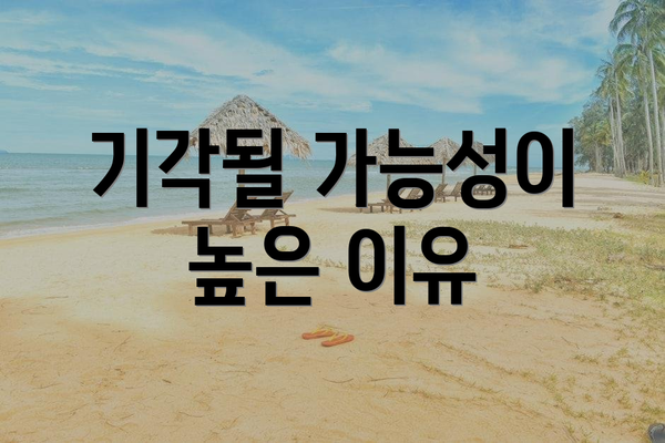 기각될 가능성이 높은 이유