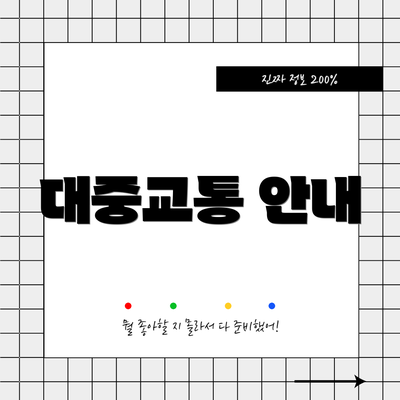 대중교통 안내