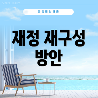 재정 재구성 방안