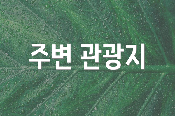 주변 관광지