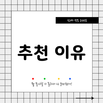 추천 이유