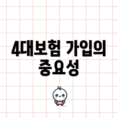 4대보험 가입의 중요성